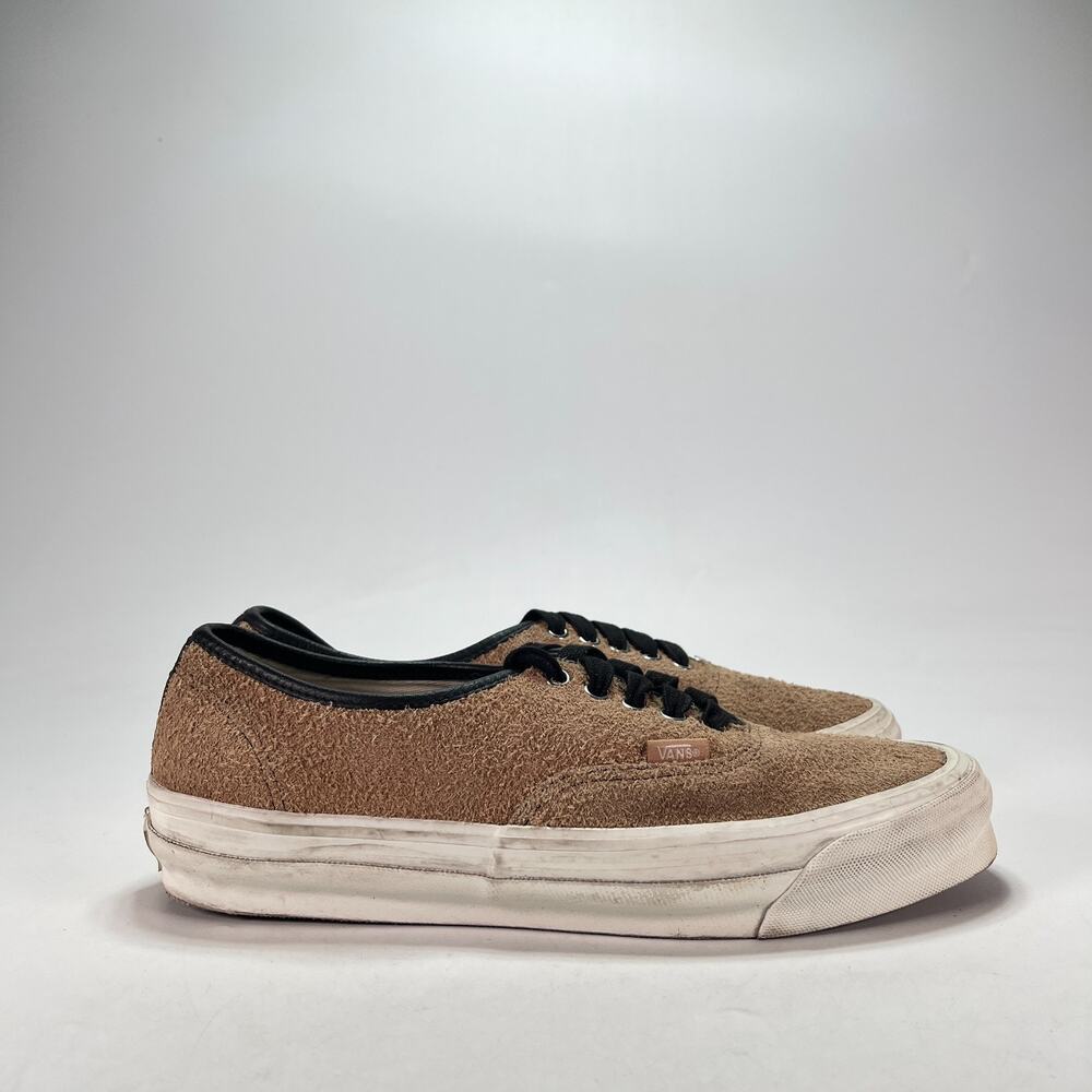 Vans Vault Authentic LX Dachshund Brown Hairy Skate Shoes 507452 Men's Size 10.5